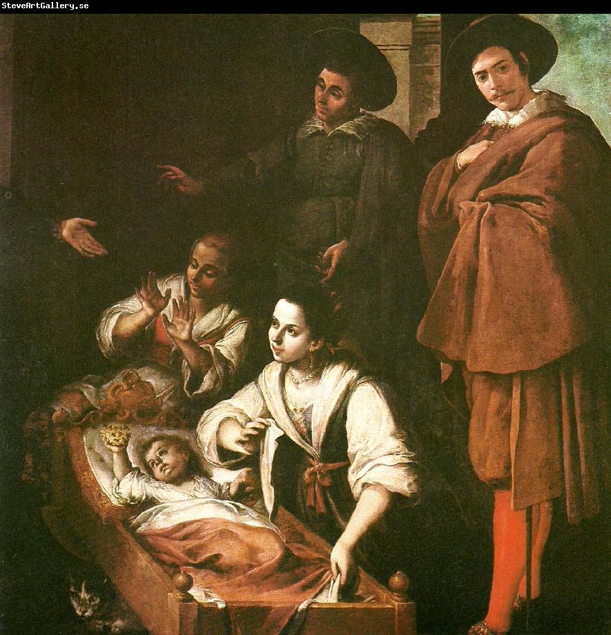 Francisco de Zurbaran birth of st. pedro nolasco